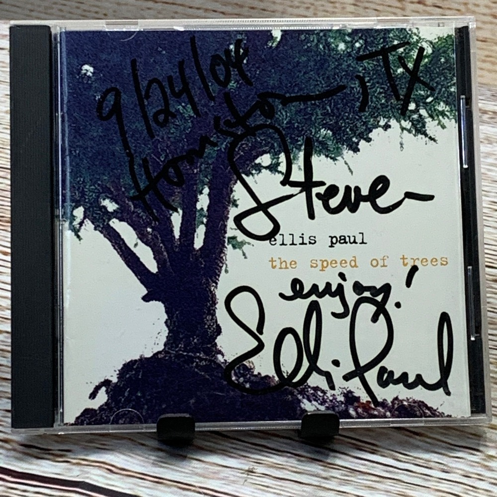 Ellis Paul - The Speed of Trees‎ [CD 2002] Signed Autographed HDCD